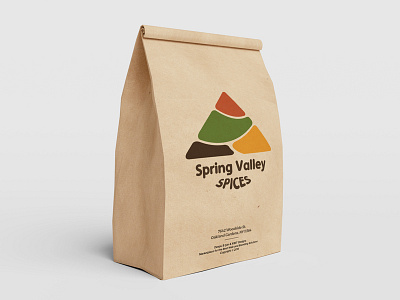 Spring Valley Spices Logo design branding herbs identity logo spices