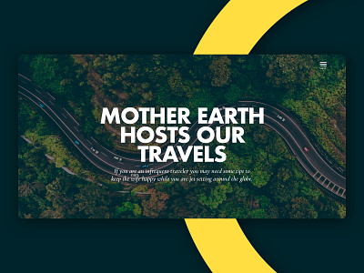 Banner Concept For Travel Blog Website