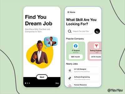 Job Finder App Concept