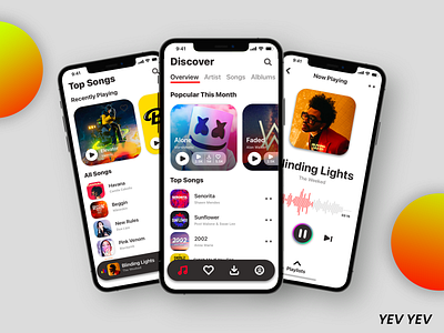 Clean Music App UI Concept ++ YEV YEV cambodia free copy free download free resouce khmer music music app music app ui music concept music event music ui song app song app concept song app ui uxui yevyev