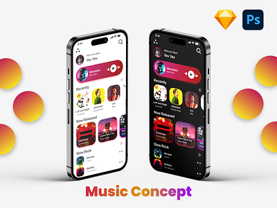 Music App With Dynamic Island Design Concept app design cambodia free concept free download freecopy khmer mobile app music music app design music app ui music concept music dynamic island music ui song app song ui uxui yevyev