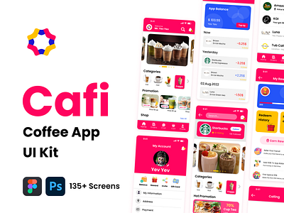 Cafi Mobile App - Coffee App UI Kit cafe app cafi cafi app cafi ui cafi ui kit cambodia coffee app coffee app concept coffee ui coffee ui kit free copy free resouce ui ux uxui yevyev