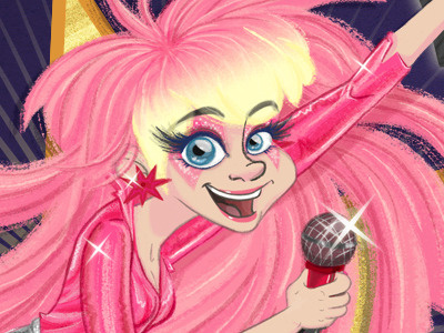 Jem & The Holograms 80s cartoon digital jem photoshop