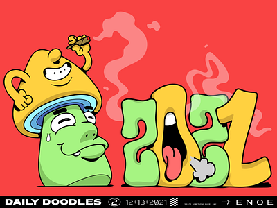 DAILY DOODLES - 2 | 12.13.2021 branding design graffiti graphic design illustration logo typography vector