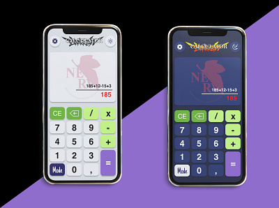 Daily UI 004 - Calculator anime app dailyui design eva nerv ui ux