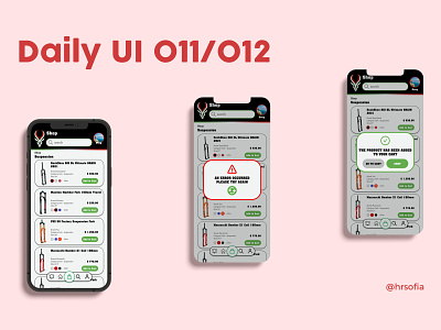 Daily UI 011 012 app branding dailyui design illustration logo ui ux vector