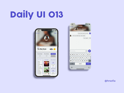 Daily UI 013 app branding chat dailyui design graphic design illustration logo typography ui uidesign ux uxdesign vector
