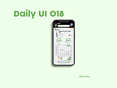 Daily 018 - Graphs app branding dailyui design illustration logo ui ux