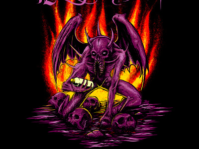 monster alcoholic (forsale) artwork baddas illustration core dark art design for tees graphic design horror illustration merchandise metal band metal core metalbrand monster skull tshirt design