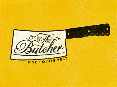 The Butcher butcher gangs of new york knife texture yellow
