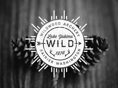 Wild Badge antlers arrow badge haymaker hipster retro texture unsplash vintage