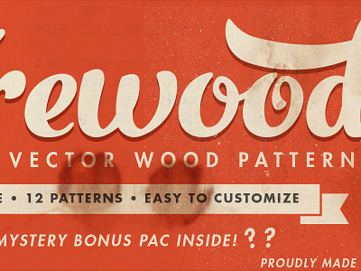 Firewood Pack firewood futura orange red retro stain texture vintage