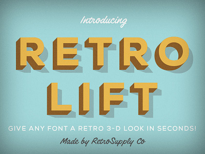 RetroLift Photoshop Actions