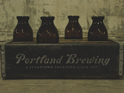 Portland Brewing beer bottles crates creative market mockups photography photoshop actions retro retrosupply co set design templates typography
