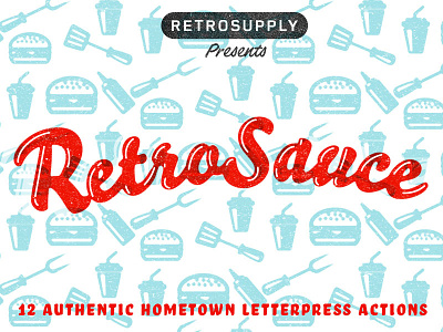 RetroSauce - Typography Texture Actions