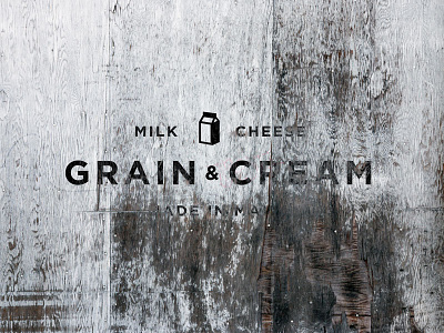 Grain & Cream brick logo mock up peeled paint retrosupply rust texture