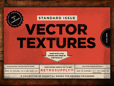 Standard Issue Vector Textures distressed dustin lee grunge halftones ink retrosupply shapes standard issue vector textures