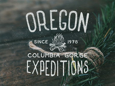 Oregon Expeditions hand made logo mock up retro retrosupply typography vintage