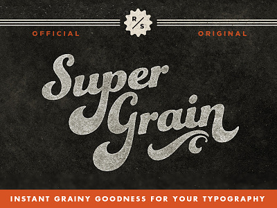 SuperGrain Old Ink Effect aged distressed ink lettering photoshop template retrosupply supergrain texture typography
