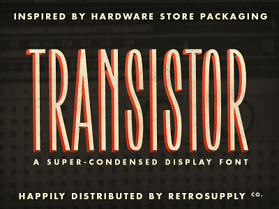 [CONTEST] Win a Free Copy of Our Newest Font condensed font new retro retrosupply sans serif scott fuller the studio temporary vintage