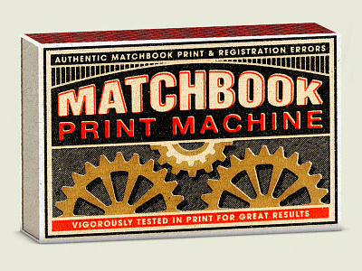 Matchbook Print Machine adobe matchbook mid century photoshop registration error retro retrosupply smart psd texture