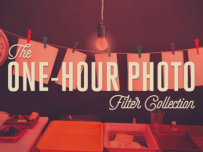 The One-Hour Photo Filter Collection analog cameras film filters grain light leaks photoshop