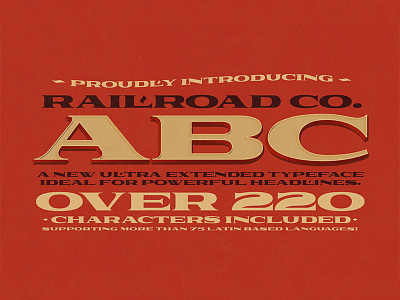 Railroad Co. Typeface railroad typeface vintage