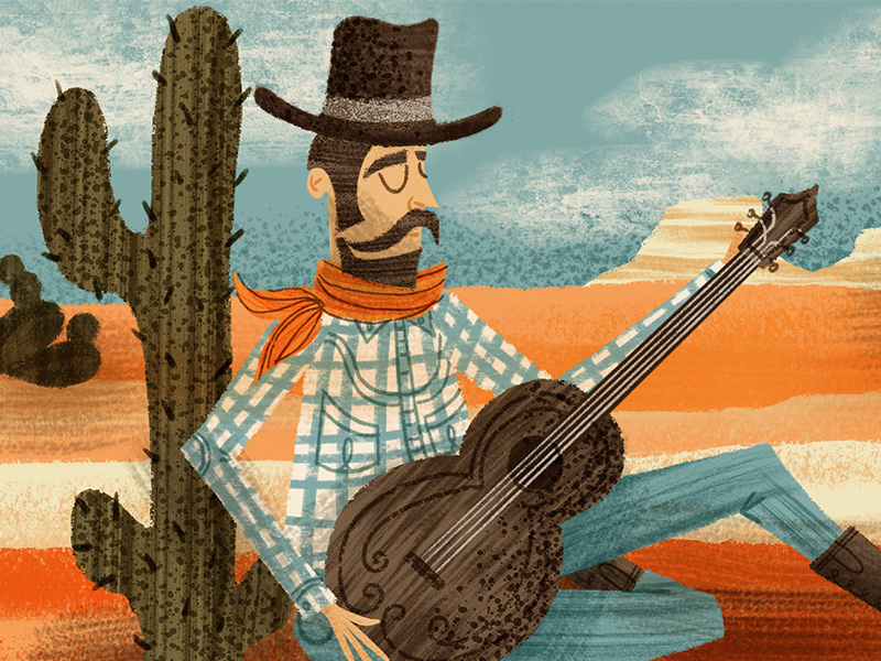 Hey Partner, New Dry Brushes for Procreate children book vintage retro western cowboy dry brush retrosupply illustration brushes procreate