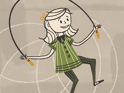 The Liner Brush Pack For Procreate (Girl Jumping Rope) brushes childrens book ink jumping rope mid century pens procreate procreate app procreate art retro retrosupply vintage