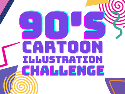 90's Cartoon Illustration Challenge | 2021 90s art branding design digital art digital artist digital drawing drawing graphic design illustration logo vector