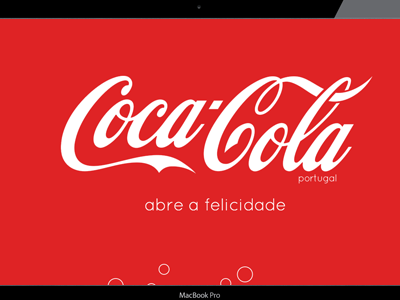 Coca-Cola PT mockup website