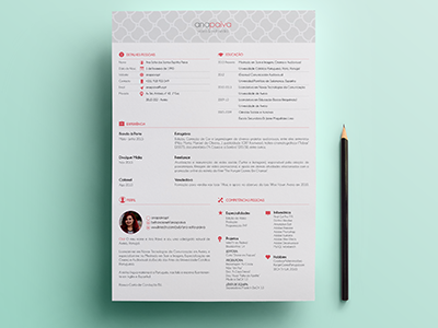 Coral Portfolio CV by Ana Paiva on Dribbble