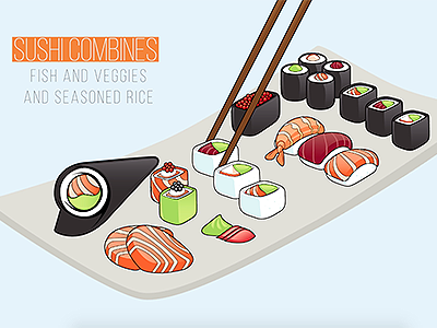 Sushi Infographic infographic motion design sushi