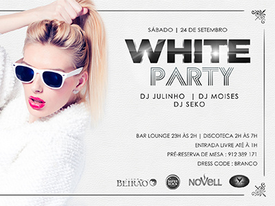 Prestige Night Club Flyer - White Party