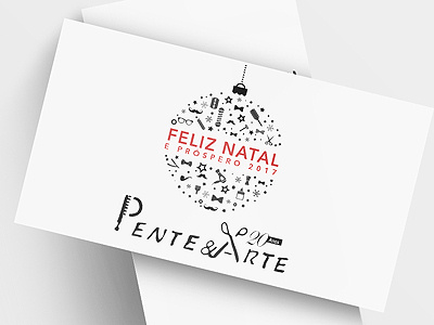 Pente & Arte Christmas Card christmas christmas card pentearte salon