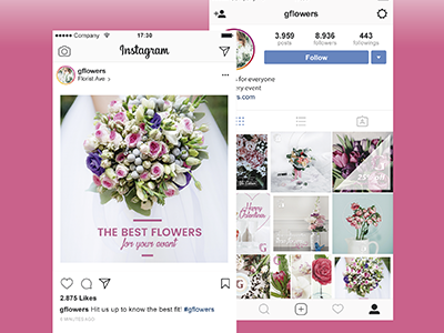 Florist Media Kit branding design facebook kit instagram kit marketing media kit social media social media kit
