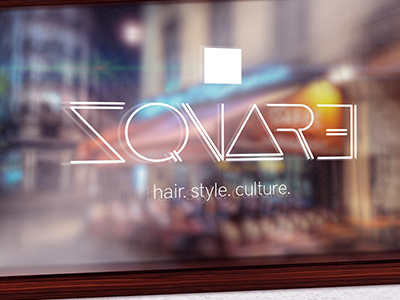 SQUARE. Hair. Style. Culture. Branding branding lifestyle barber shop hair salon square hair salon