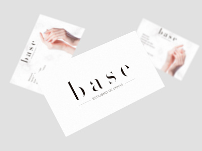 BASE - Nail Stylist branding branding and identity business card design nail nail art nailstylist polish