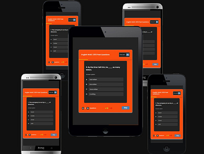 Quiz App graphic design ui
