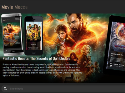 Movie Mecca graphic design ui