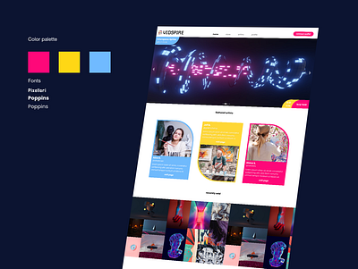 Pop Art NFT Platform branding design graphic design nft nft platform pop art typography ui ux web web design