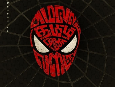 spider-man tamil typography