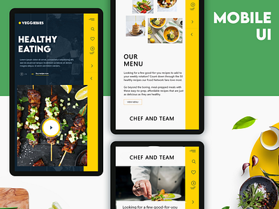 food website mobile responsive