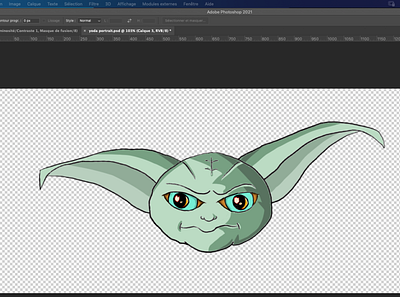 baby yoda painting art baby yoda illustration nft photoshop sketchbook yoda