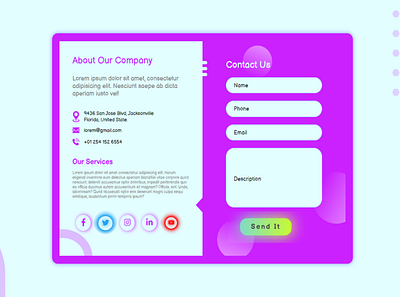 Contact Form Design adobe illustrator contact from figma web design
