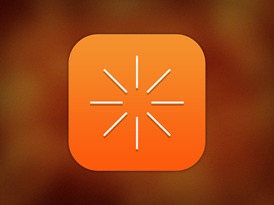 Orange Icon app icon ios ios7 iphone orange ui