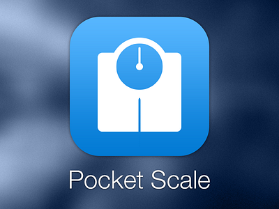 Pocket Scale App Icon app blue icon ios ios7 iphone