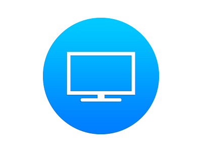 iOS 8 Inspired TV Icon blue icon ios ios8 logo tv