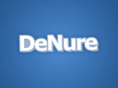 DeNure Banner 3d banner blue gaming graphic header shadow streamer