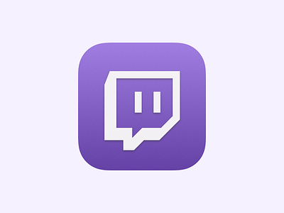 Twitch iOS app icon app app icon design icon ios ios icon purple twitch ui